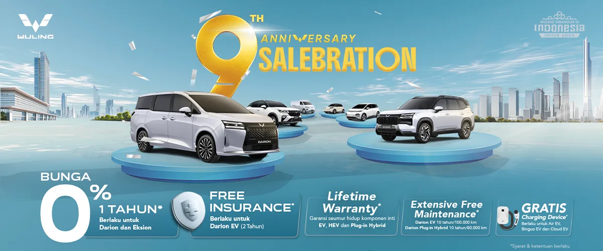 Rayakan 9 Tahun Perjalanan: Wujudkan Mobil Impian di Wuling 9th Anniversary Salebration!